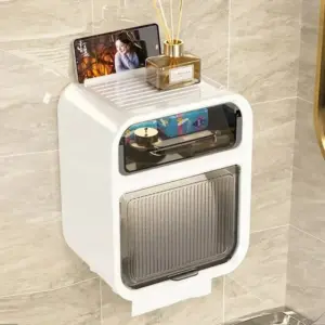 suporte papel higiênico de parede