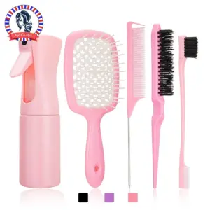 conjunto pente desembaraçador cabelo cacheado