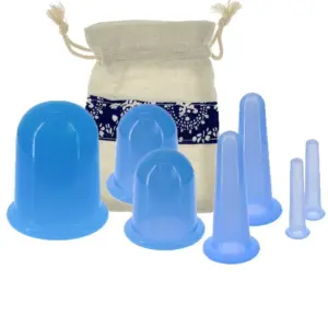 kit ventosa de silicone para massagem