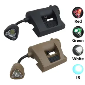 luz led tática capacete
