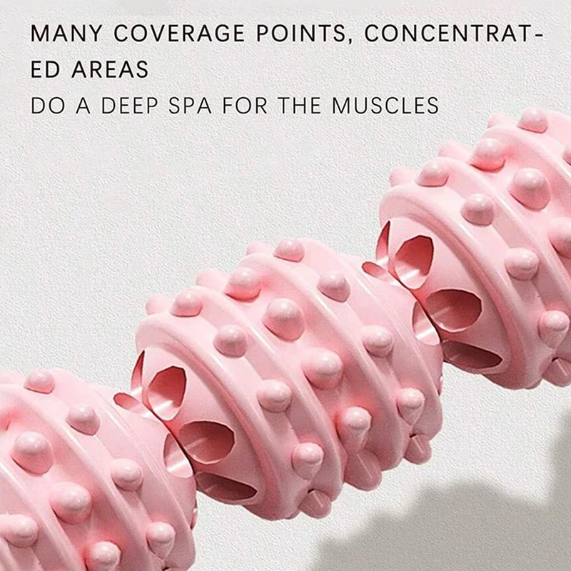 Rolo Massageador Muscular Portátil com 4 Bolas para Fáscia - Imagem 4