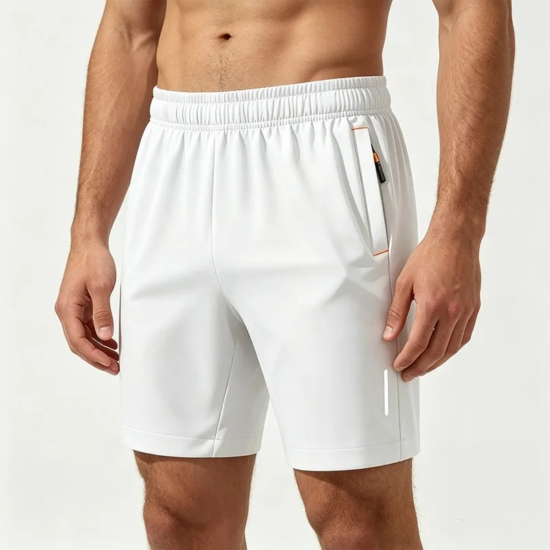 Shorts Masculino Secagem Rápida para Esportes Laranja - Imagem 2