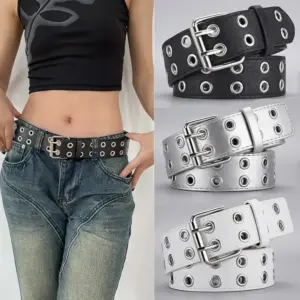 cinto furo duplo punk hip hop