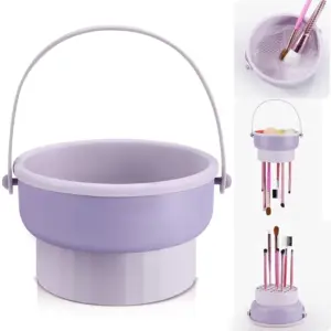tigela de limpeza de silicone para pincel de maquiagem