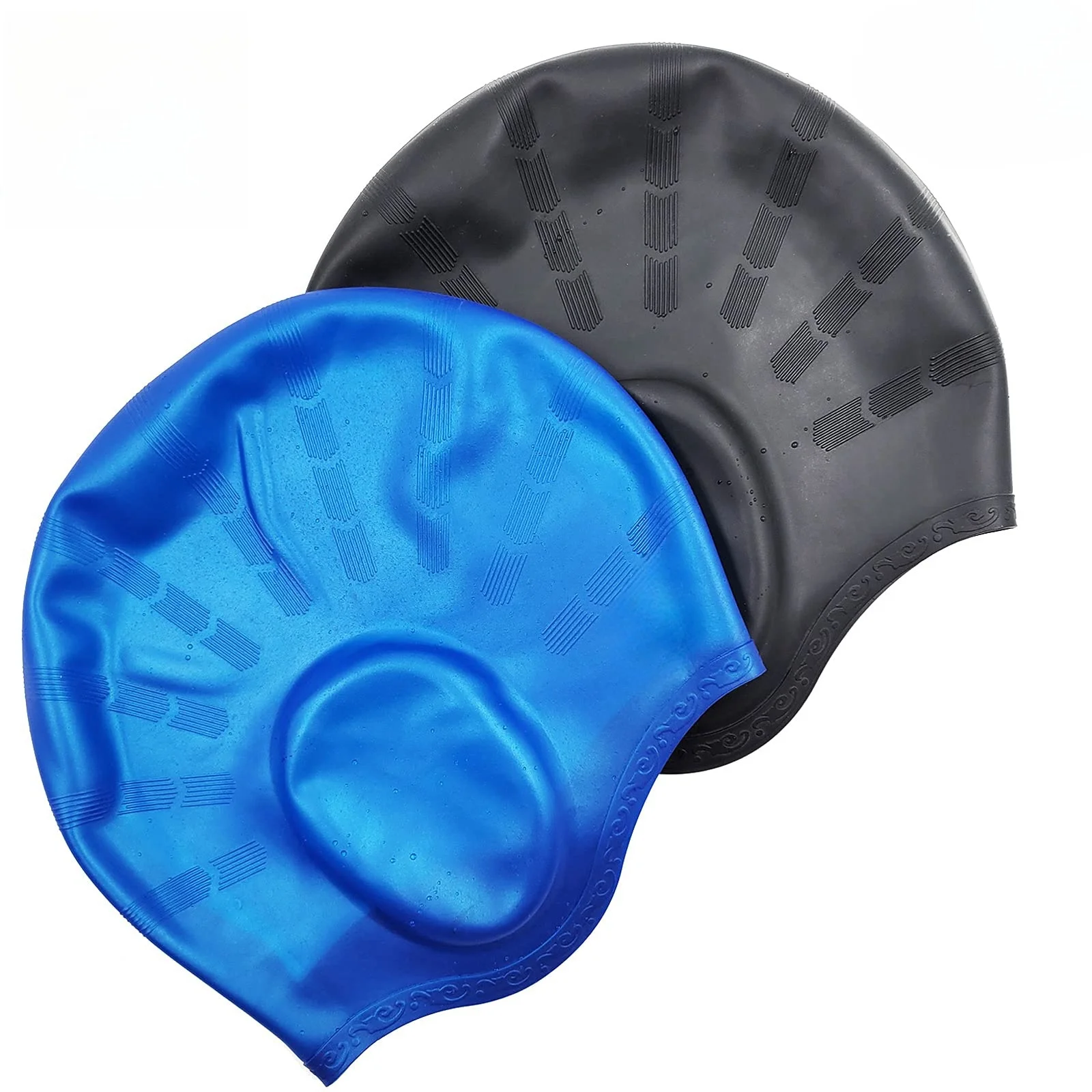 Touca de Natação Silicone Proteção Orelhas Alta Elasticidade - Imagem 3