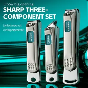 conjunto cortadores unhas aço inoxidável