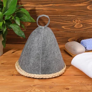 touca de feltro para sauna