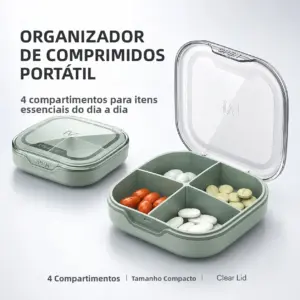 organizador de pílulas portátil