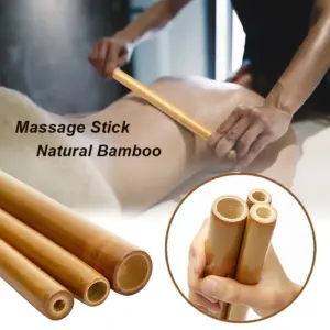 vara de massagem de bambu natural