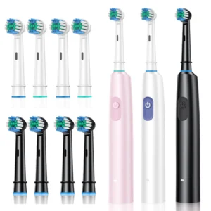 escova de dentes elétrica rotativa recarregável