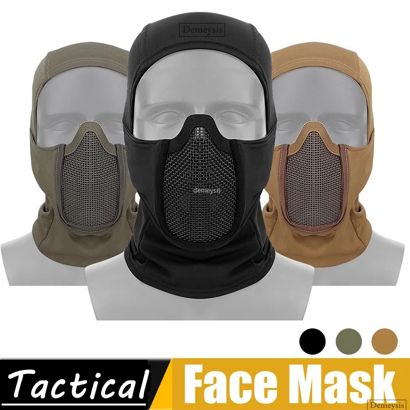 máscara tática balaclava malha