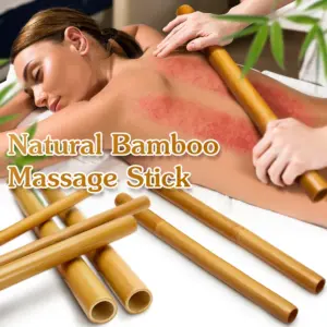 bastão gua sha de bambu