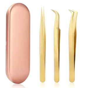 conjunto de pinças para cílios