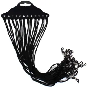 cordão de nylon preto para óculos