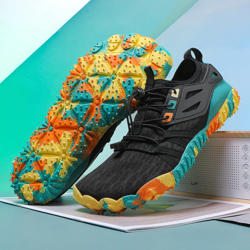 Aqua Sapatos de Praia Unissex Respiráveis Secagem Rápida - Imagem 3