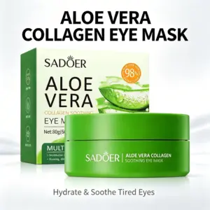 máscara para olhos aloe vera colágeno