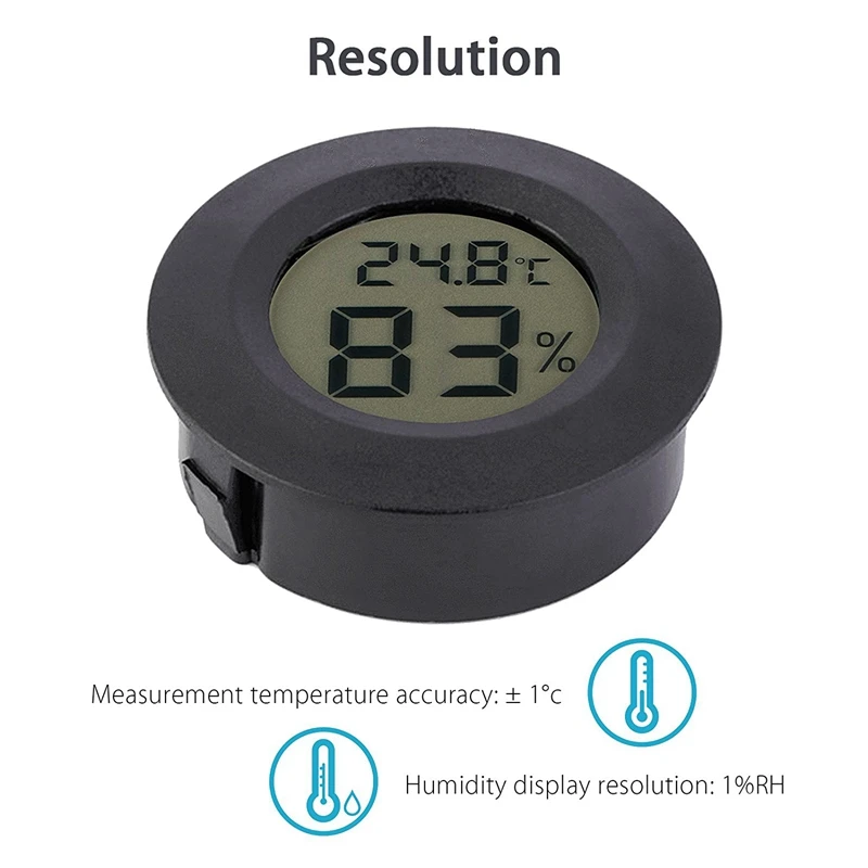 Mini Higrômetro Termômetro Digital LCD para Ambiente Interno - Imagem 4
