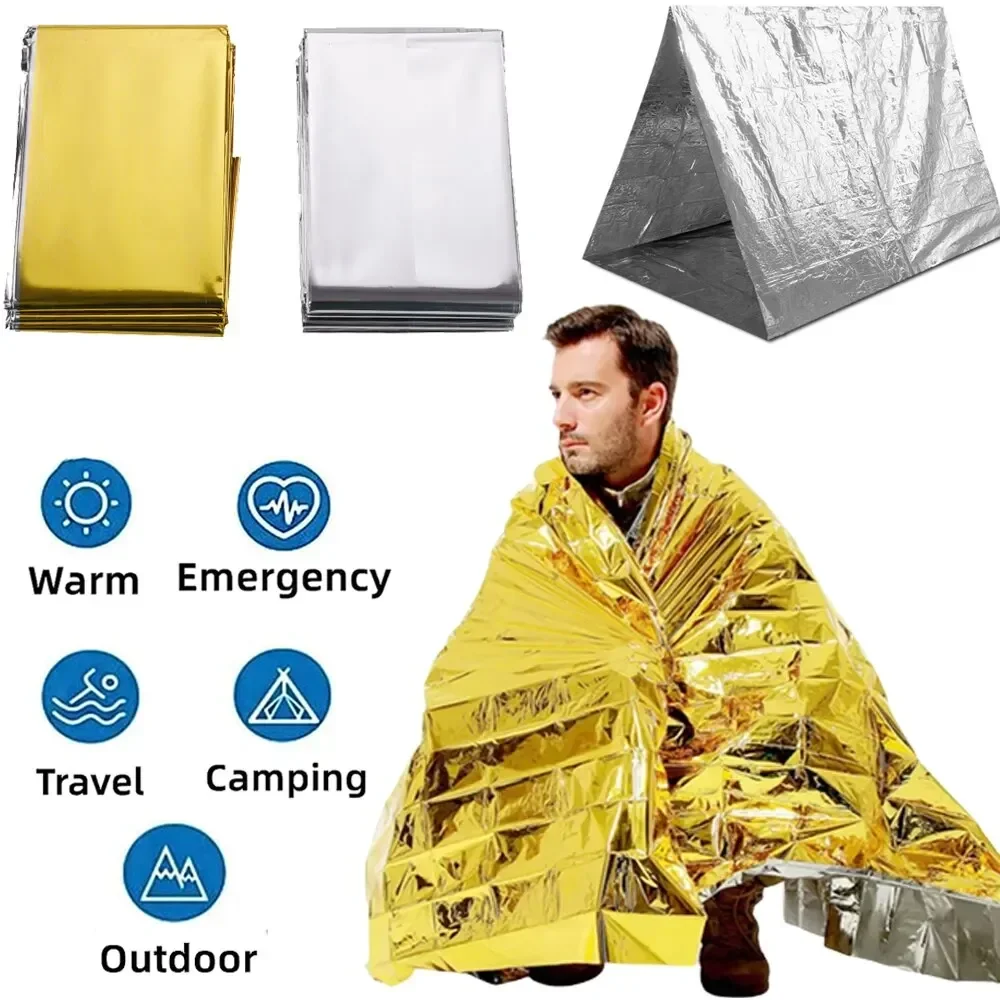 poncho térmico de emergência