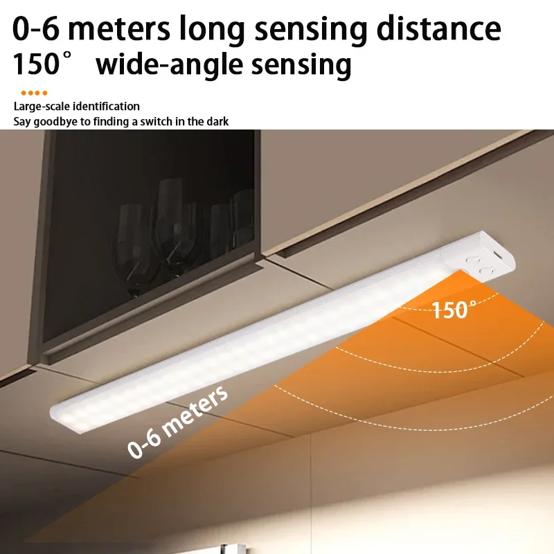 Luminária LED com Sensor de Movimento Recarregável 20cm Luz Quente - Imagem 5