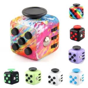 cubo fidget 6 em 1 antiestresse verde claro
