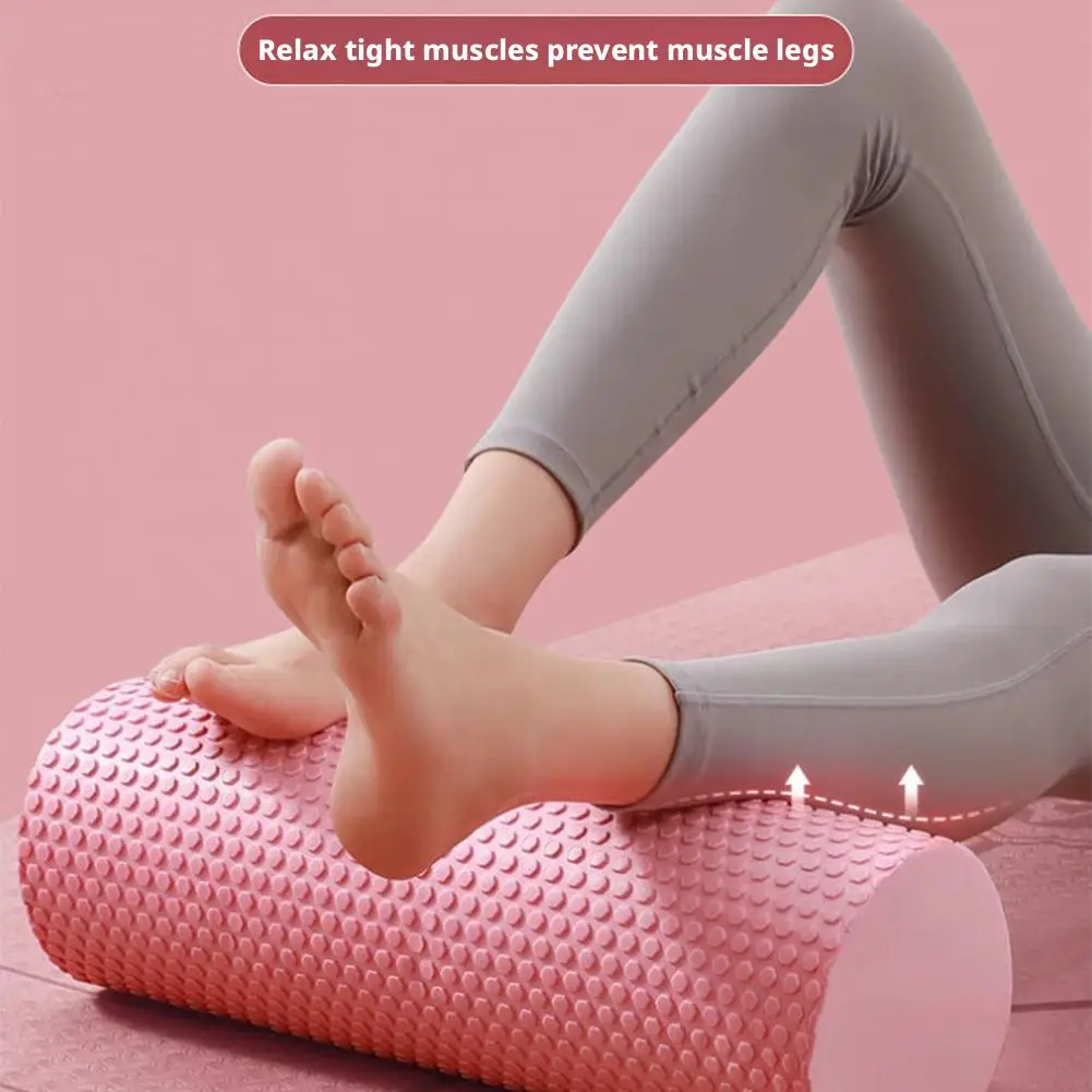 Rolo de Yoga em Espuma EVA 30cm Portátil Fitness Ouro - Imagem 4