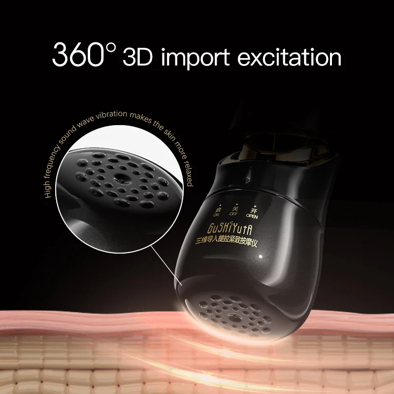 Massageador Facial Microcorrente com 3 Cabeças Cor Roxo - Imagem 3