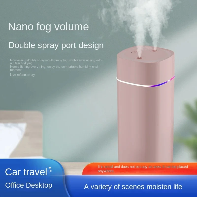 Umidificador USB de Dupla Saída 600ml/h Branco - Imagem 2