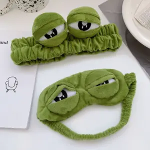 faixa de cabelo sapo funny frog algodão