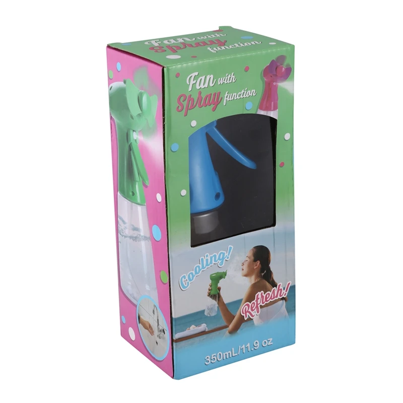 Ventilador Portátil Misting com Névoa e Spray de Água 300ml - Imagem 2