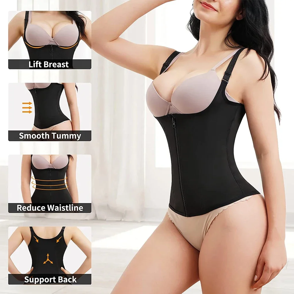 Faixa Abdominal Pós-Parto Spandex Suporte de Cintura Preto - Imagem 4