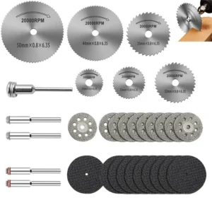 kit discos de corte diamantados ferramenta rotativa