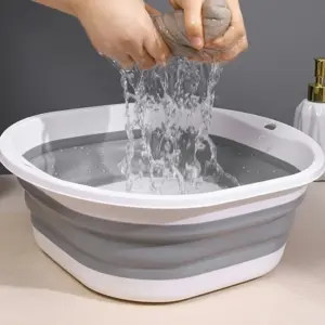 bacia dobrável portátil grande