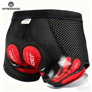 shorts de ciclismo masculino com almofada de gel