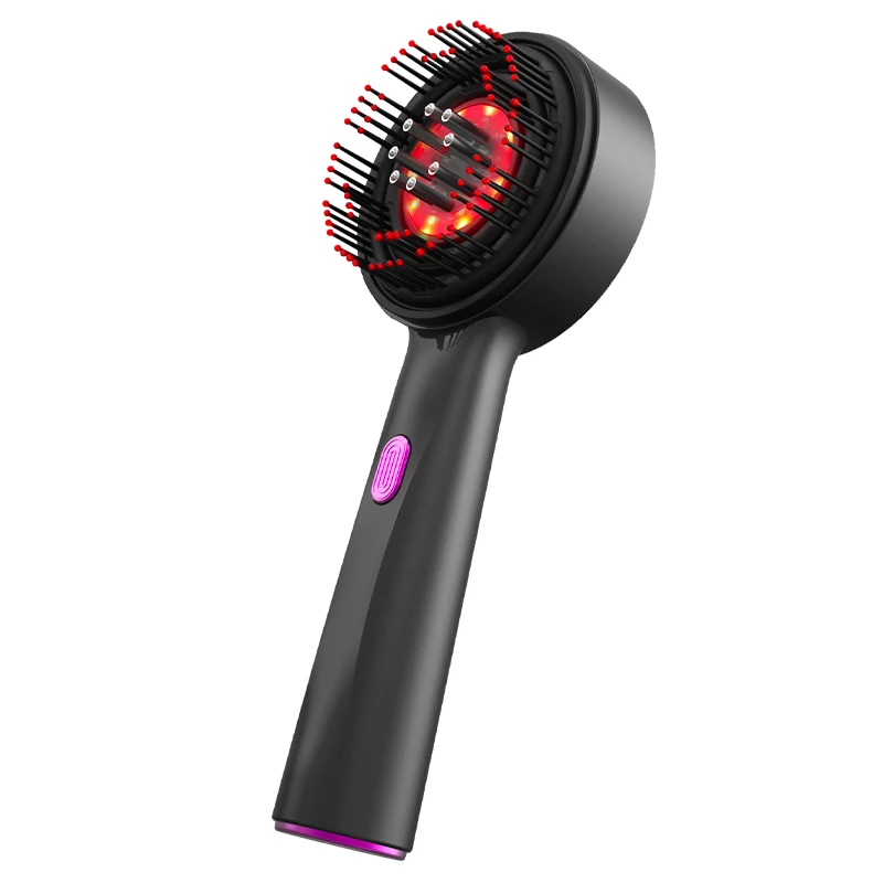 Pente Massageador Capilar Luz Vermelha e Microcorrente Vermelho - Imagem 2