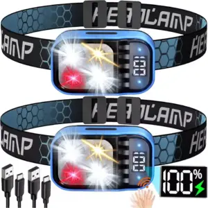 lanterna led recarregável capacete