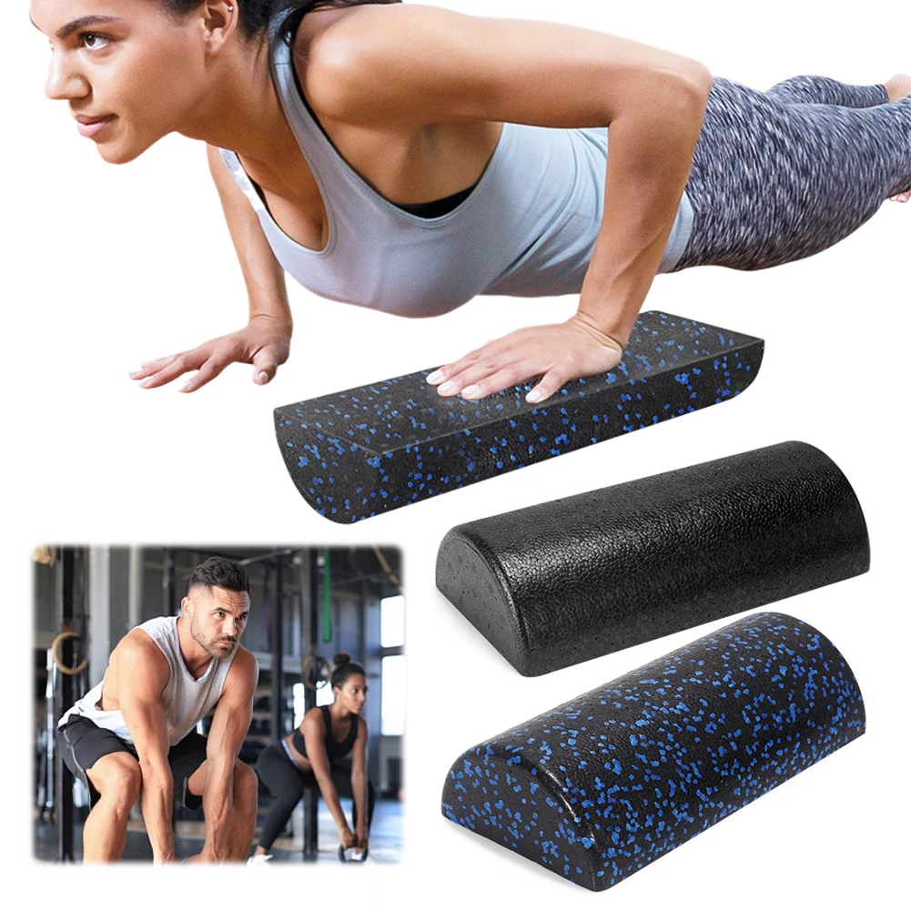 Rolo Yoga Meio Redondo Alta Densidade 30cm Bege - Imagem 5