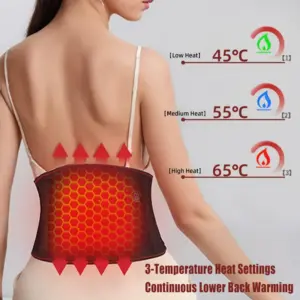 cinta lombar aquecida elétrica