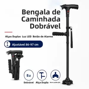 bastão de caminhada dobrável ajustável