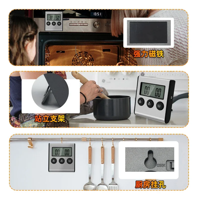 Termômetro Digital Remoto Tp700 para Alimentos Sonda Cozinha Forno - Imagem 6