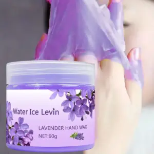 máscara de cera de lavanda para mãos e pés