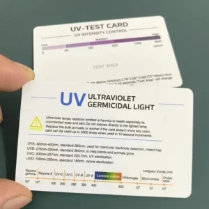cartão de teste uv