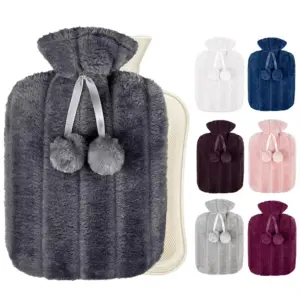 capa de pelúcia para bolsa de água quente