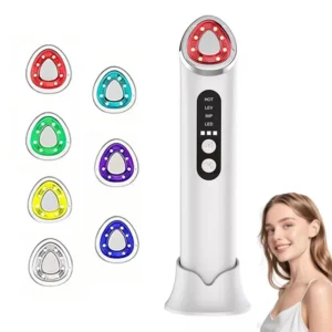 massageador facial microcorrente 7 cores