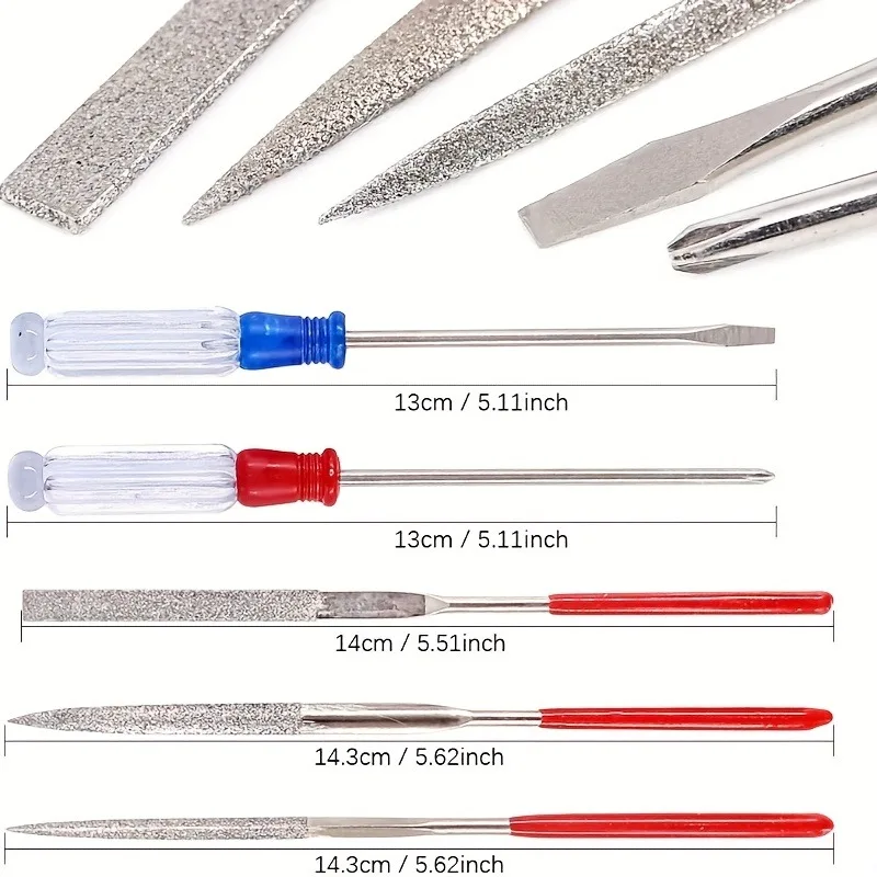Ferramenta para Montagem de Modelo Artesanal Hobby Vermelho - Imagem 5