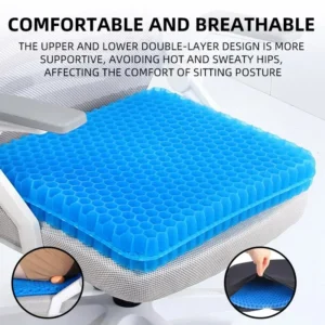 almofada de gel respirável favo de mel