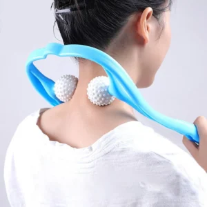 massageador manual de pescoço bola dupla
