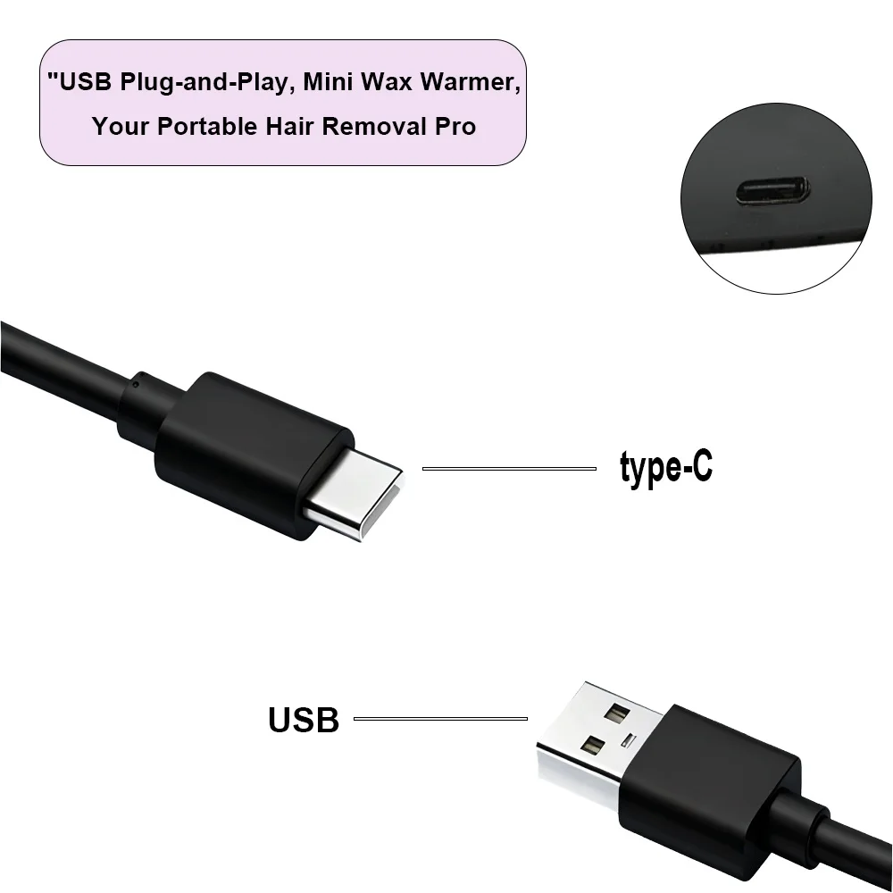 Mini Aquecedor de Cera para Depilação USB SS-2305 - Imagem 4