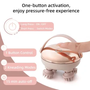 massageador elétrico recarregável couro cabeludo