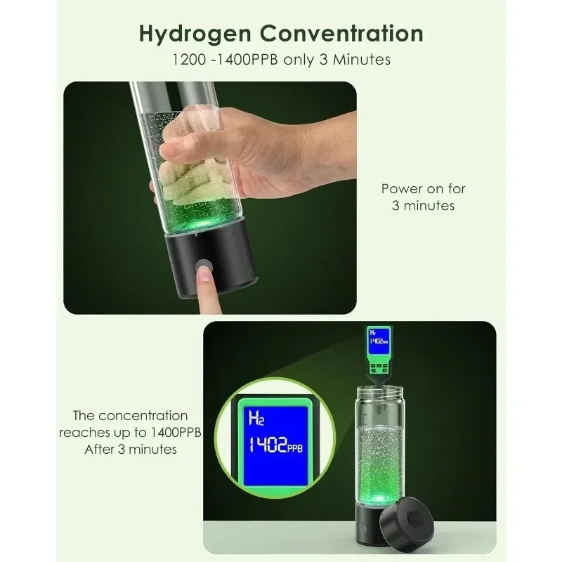Gerador de Água Hidrogenada Portátil Roxo - Imagem 6