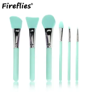 kit pincéis de silicone facial